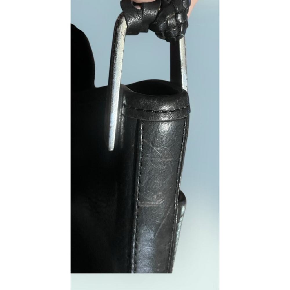 Brighton Gina Leather Hobo Style Leather Shoulder Bag Braided Handle - Picture 6 of 7